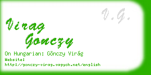 virag gonczy business card